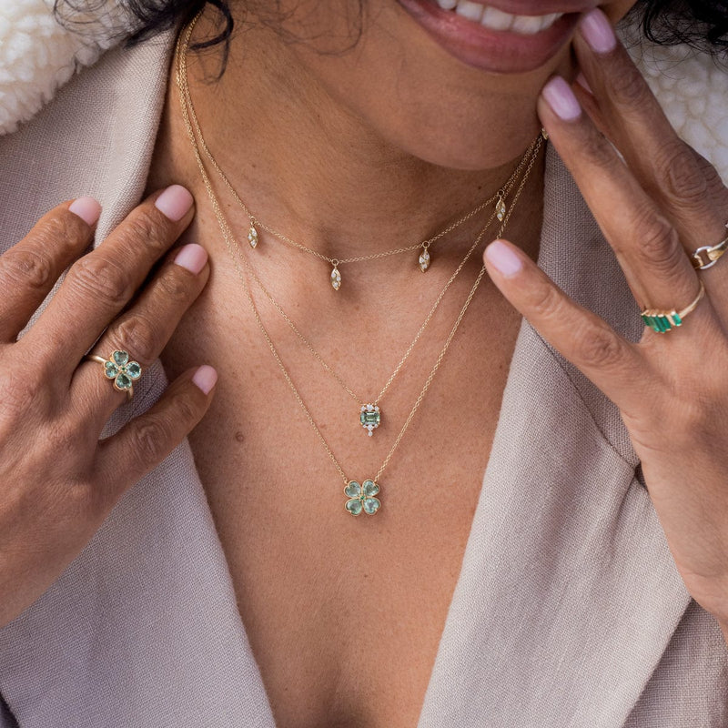 Green Clover Necklace