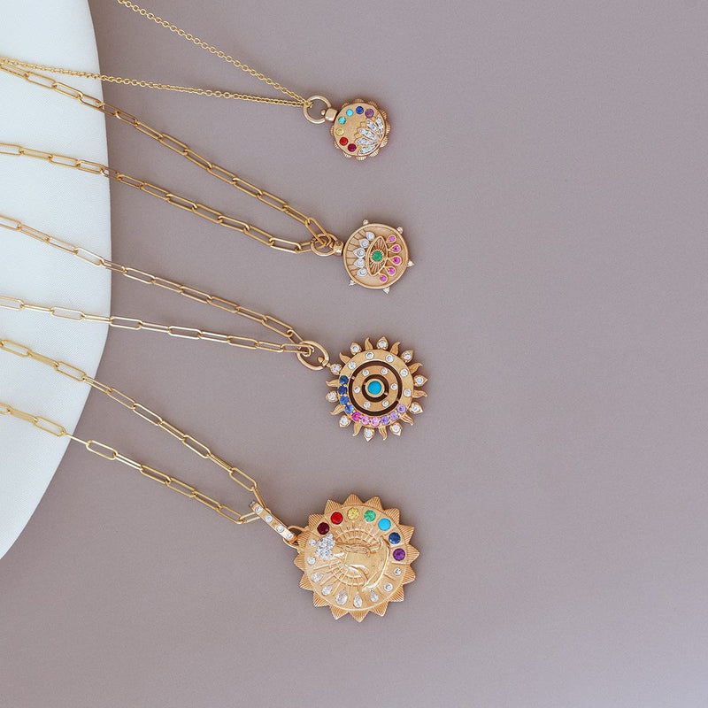 Double Sided Spiritual Woman Mandala Pendant