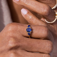Sapphires on Sapphires Ring