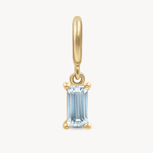 March Birthstone Charm - Aquamarine