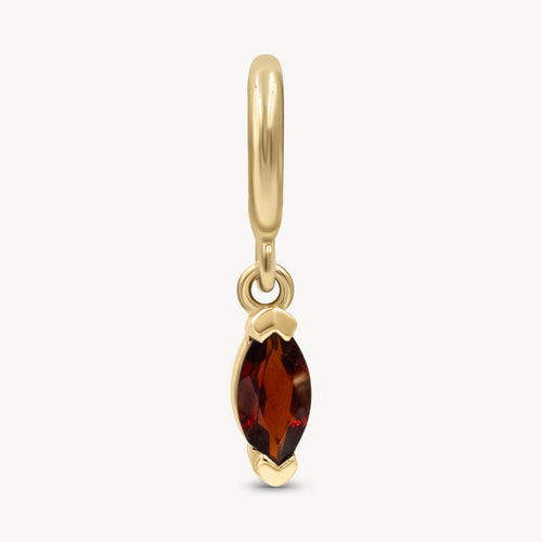 January Birthstone Charm - Garnet