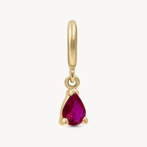 July Birthstone Charm - Ruby