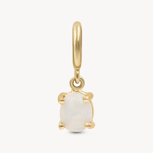 October Birthstone Charm - Opal