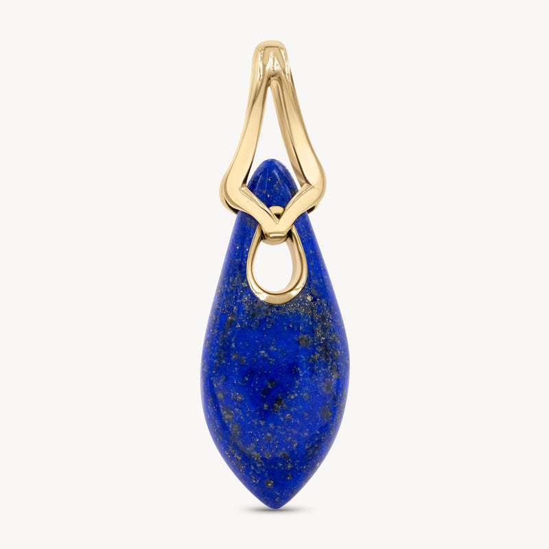 Lapis Elongated Droplet Pendant