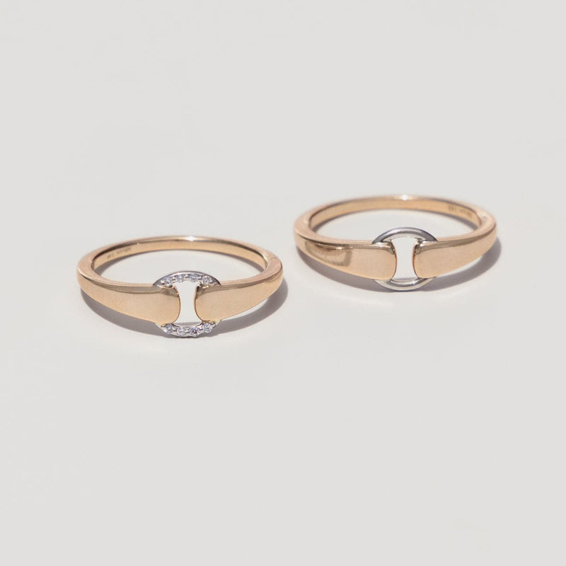 Two-Toned Buckle Ring