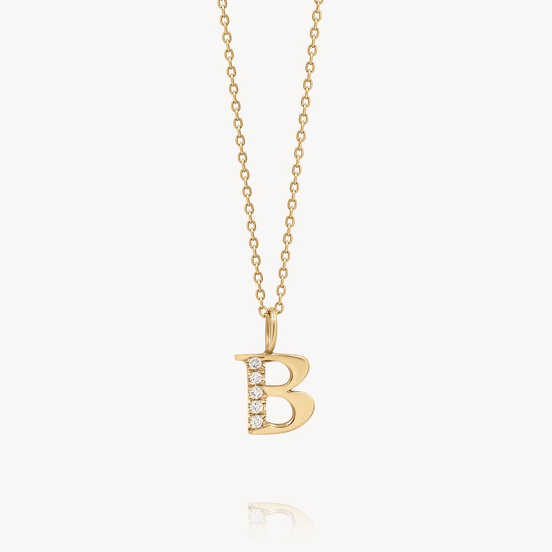 Diamond Initial Necklace