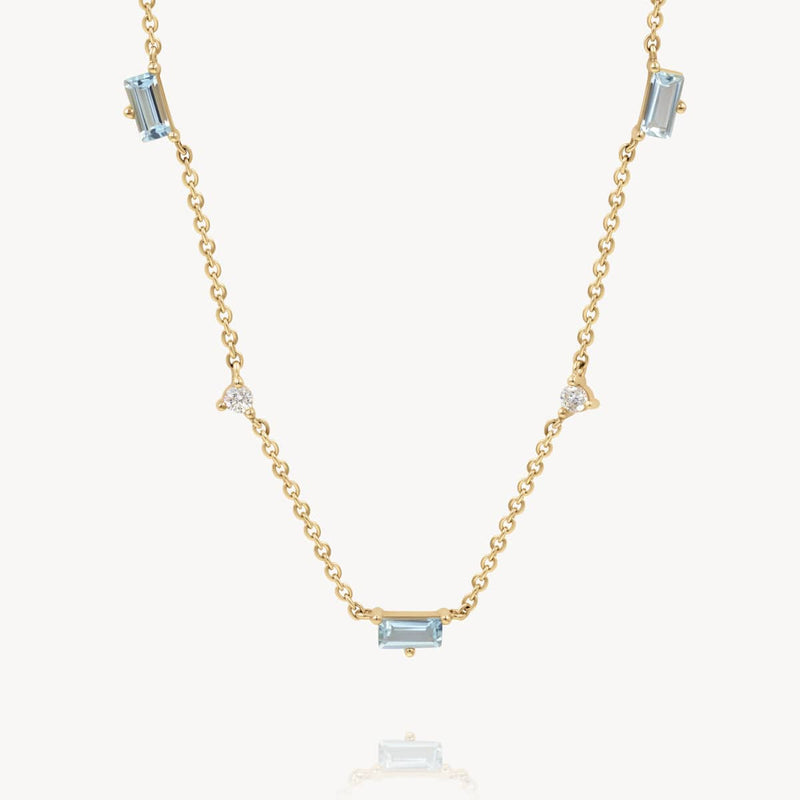 Aquamarine Azure Necklace