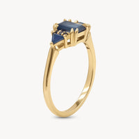 Sapphires on Sapphires Ring