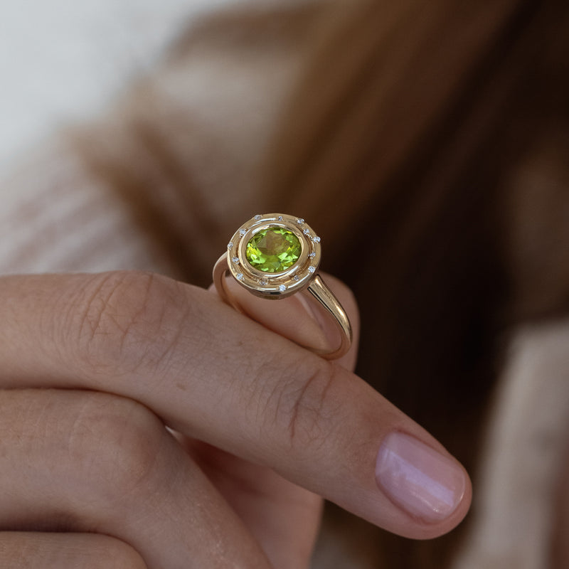 Peridot Spotlight Ring