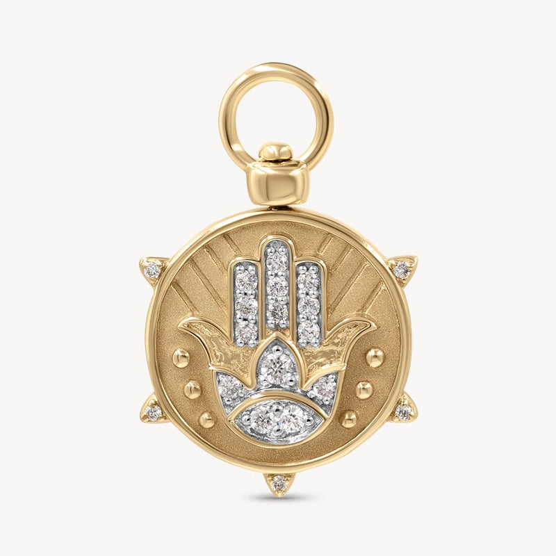 Hamsa and Evil Eye Double Sided Charm