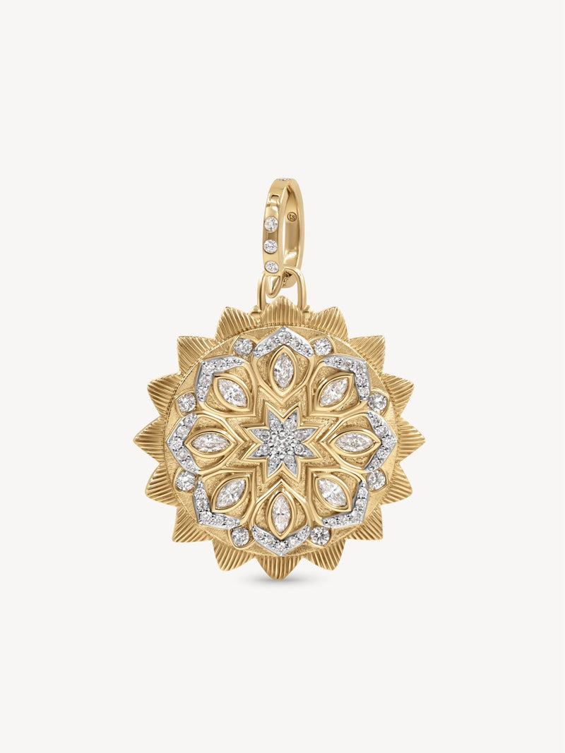 Double Sided Spiritual Woman Mandala Pendant