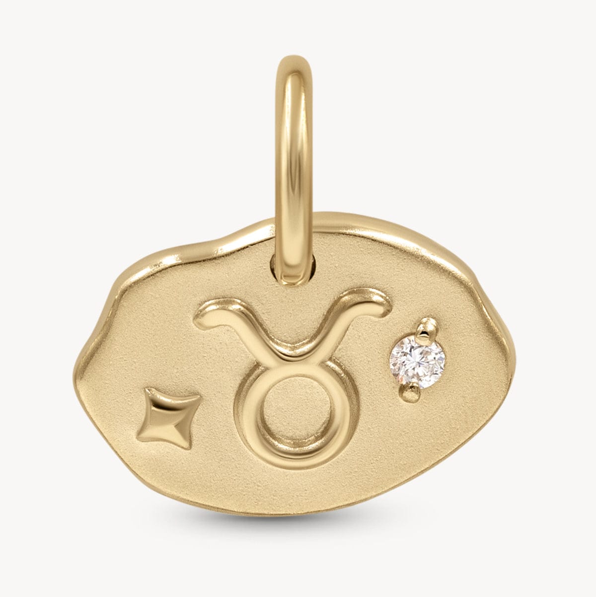 Taurus Zodiac Necklace in Gold with Diamonds • Forever Jewels