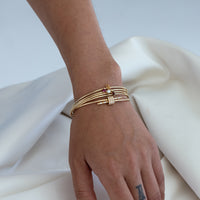 Birthstone Cuff Bracelet