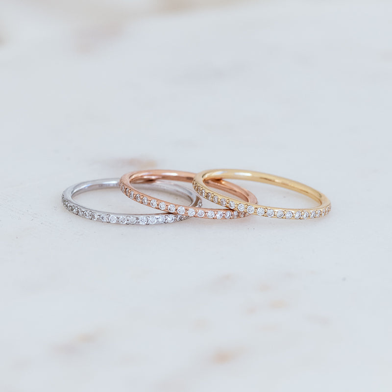 Diamond Stackable Eternity Bands