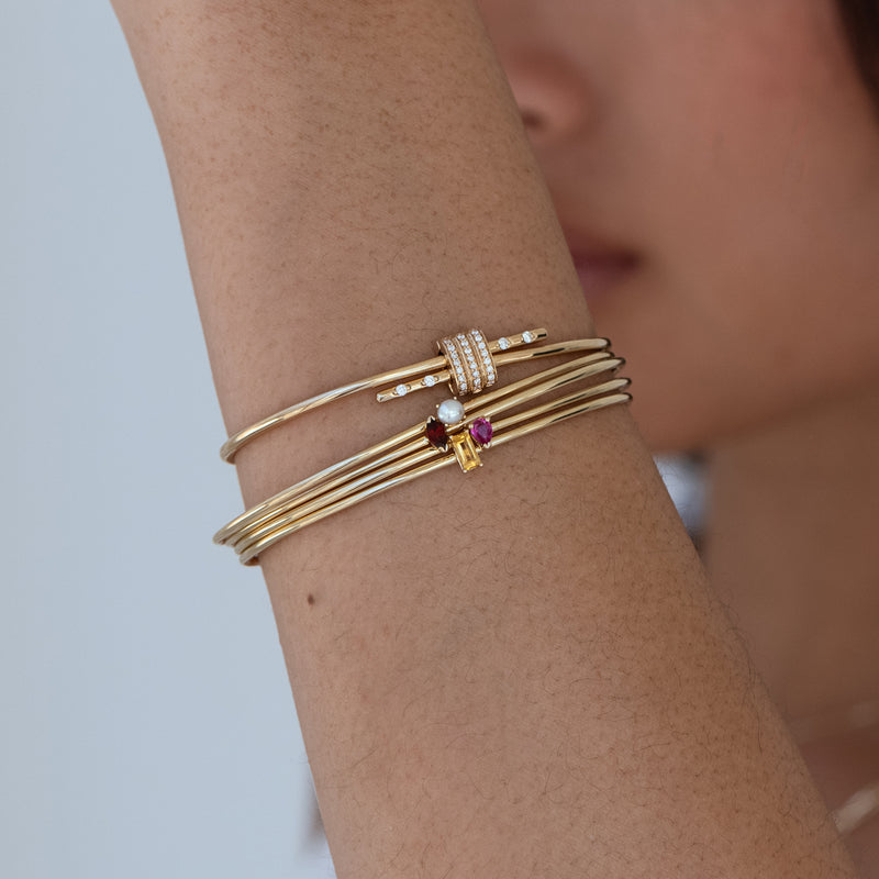 Birthstone Cuff Bracelet