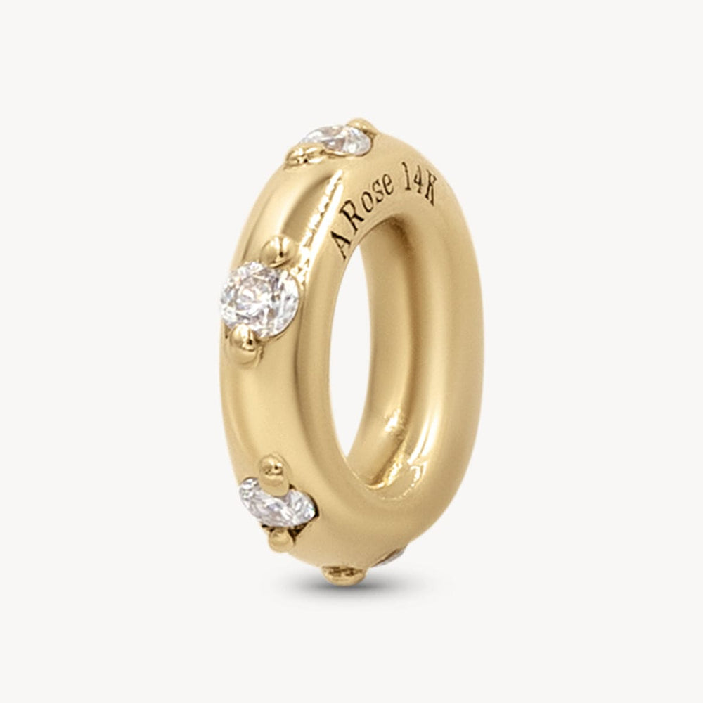 Diamond Spacer Charm in 14K Yellow Gold