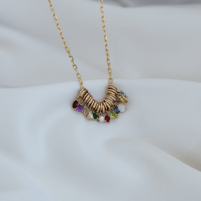 Birthstone Charms Necklace