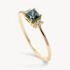 Princess Geo Montana Sapphire Diamond Ring