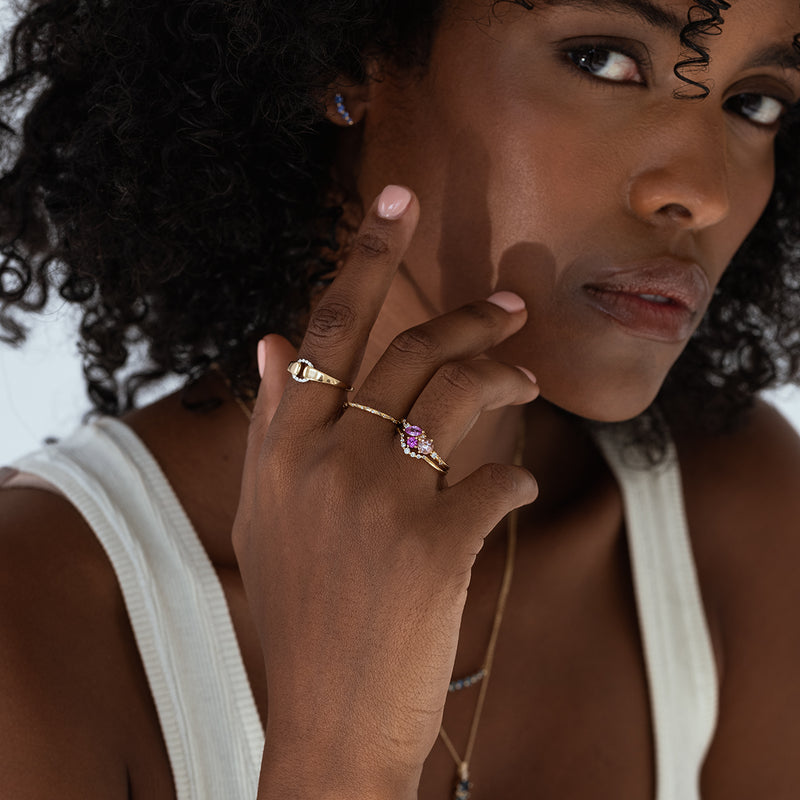 Celestial Arch Diamond Ring