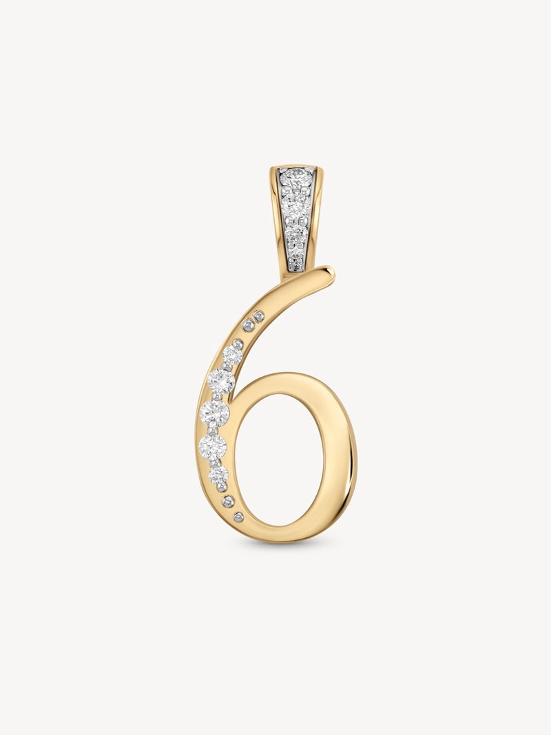 Diamond Number Pendants