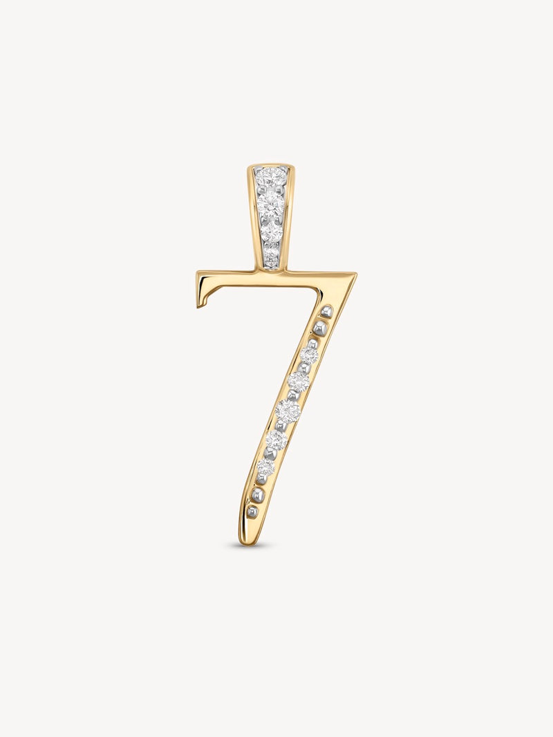 Diamond Number Pendants