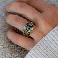 Ocean Sapphires Seaweed Ring