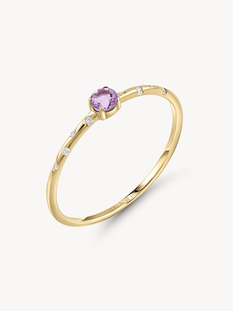 Starry Birthstone Ring