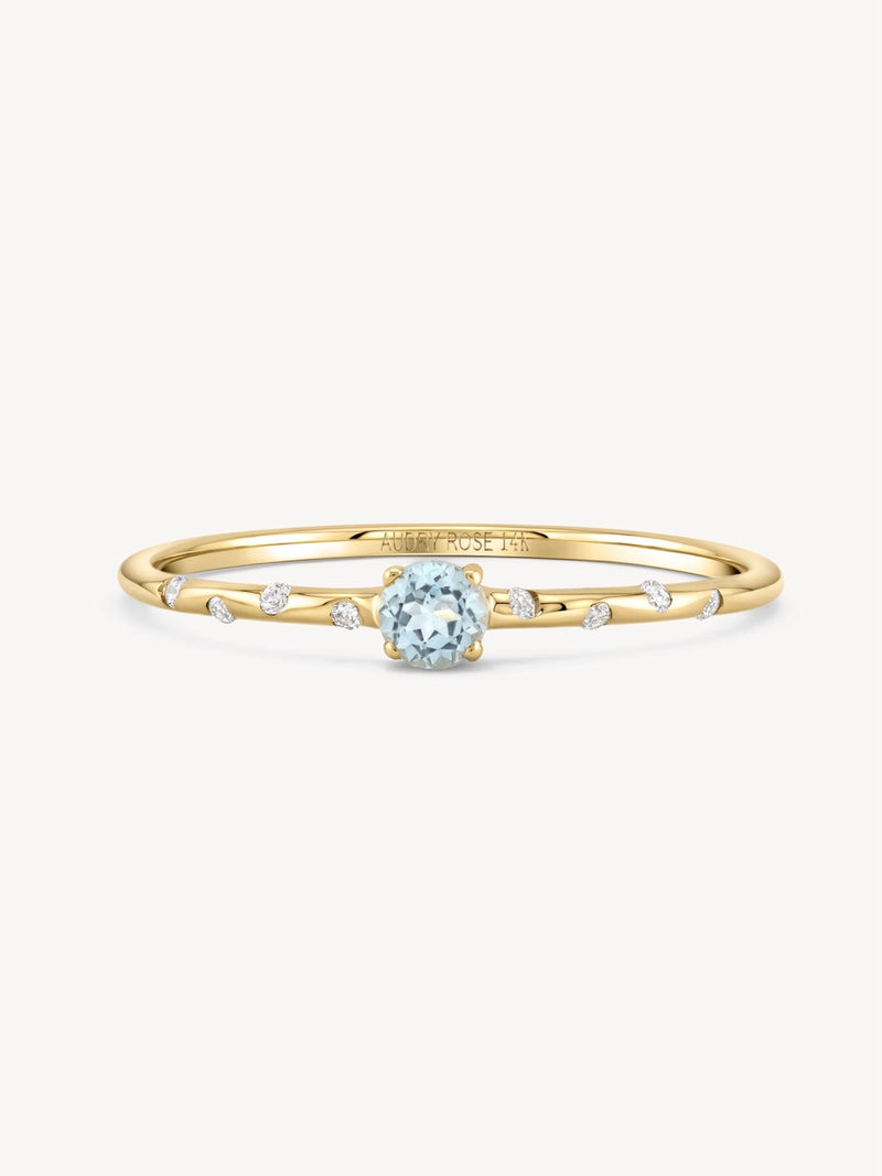Starry Birthstone Ring