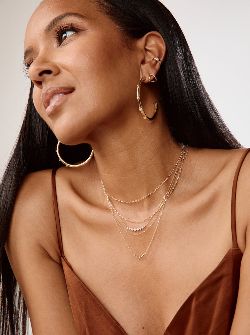 Large Diamond V Hoops