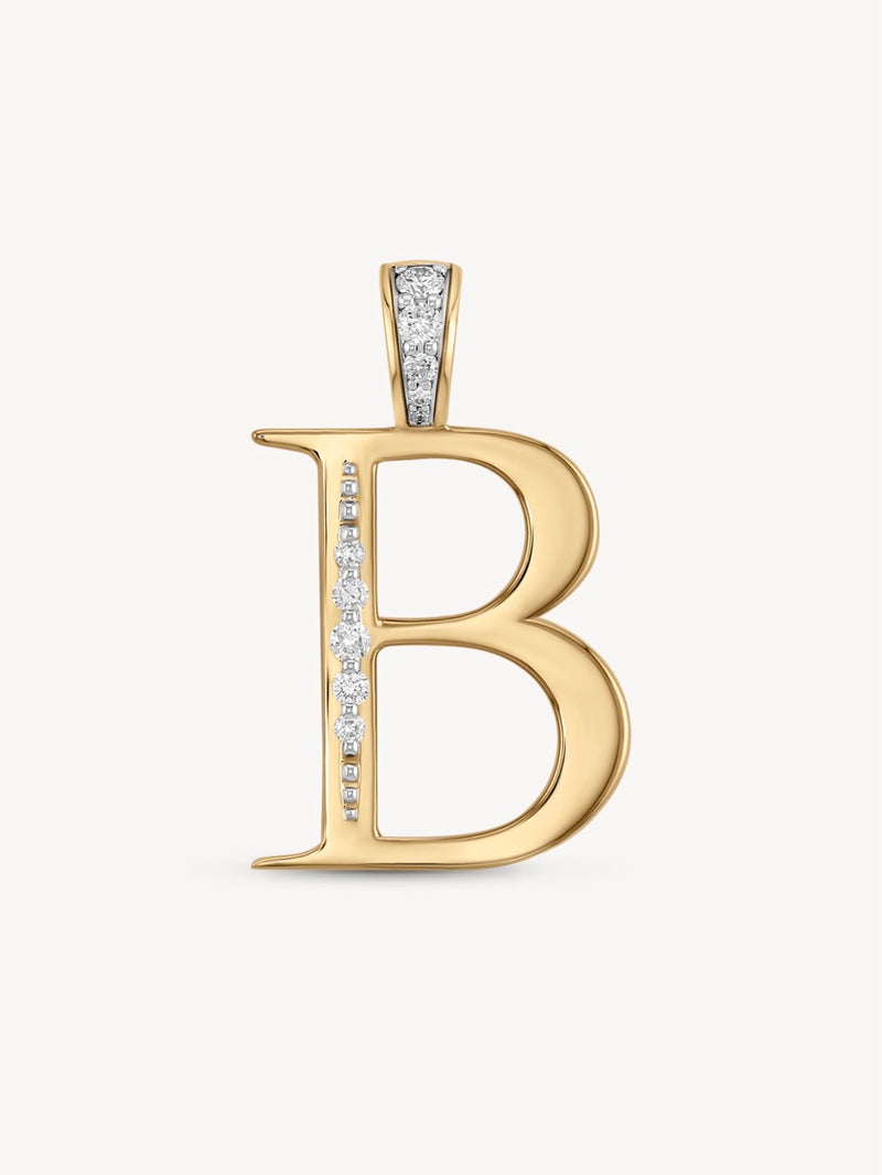 Diamond Initial Pendants