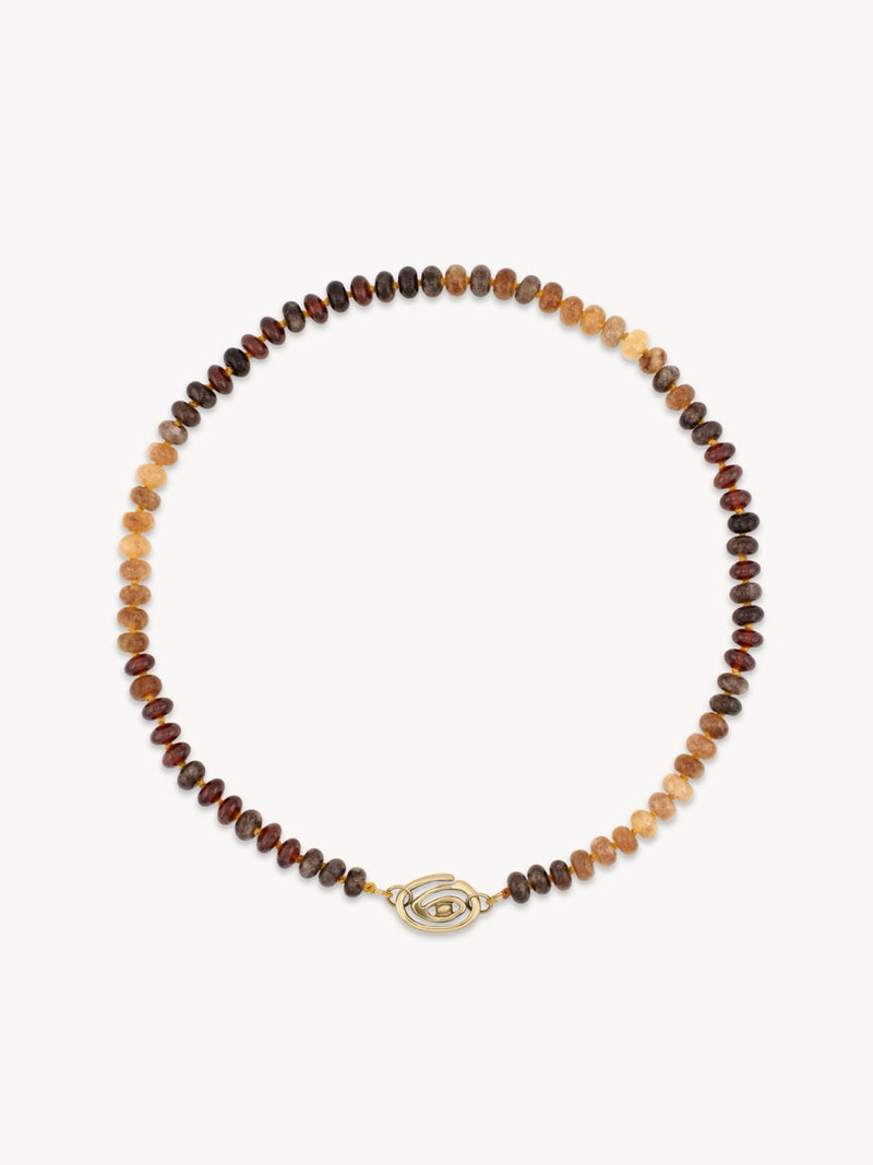 Eye Connector Gemstone Necklace