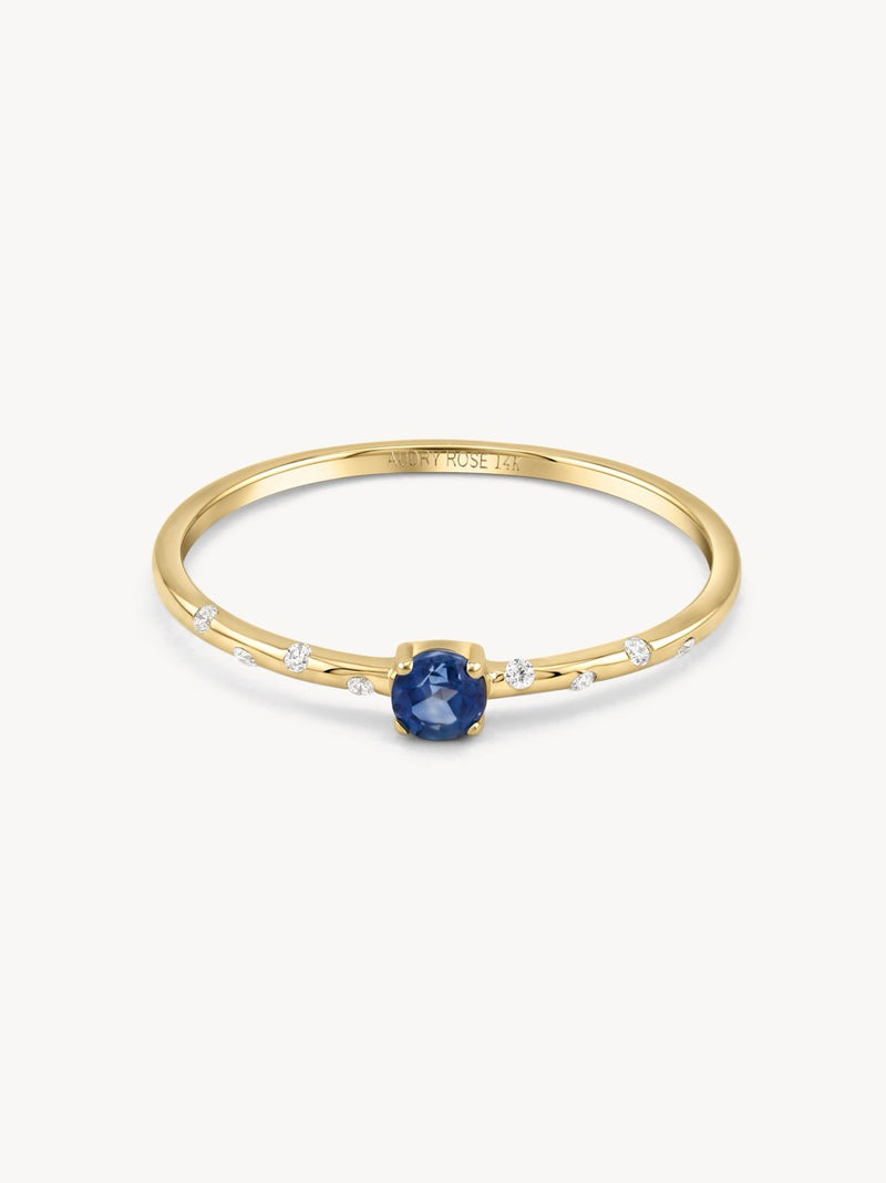 Starry Birthstone Ring