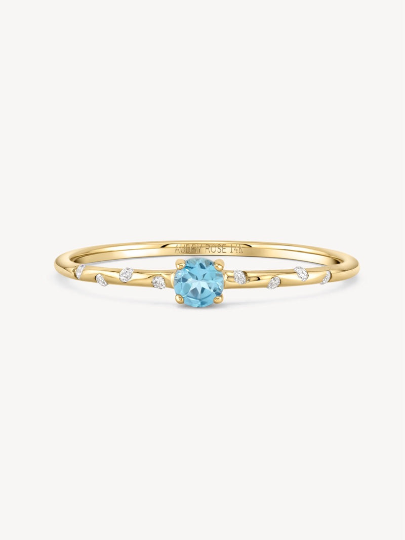 Starry Birthstone Ring
