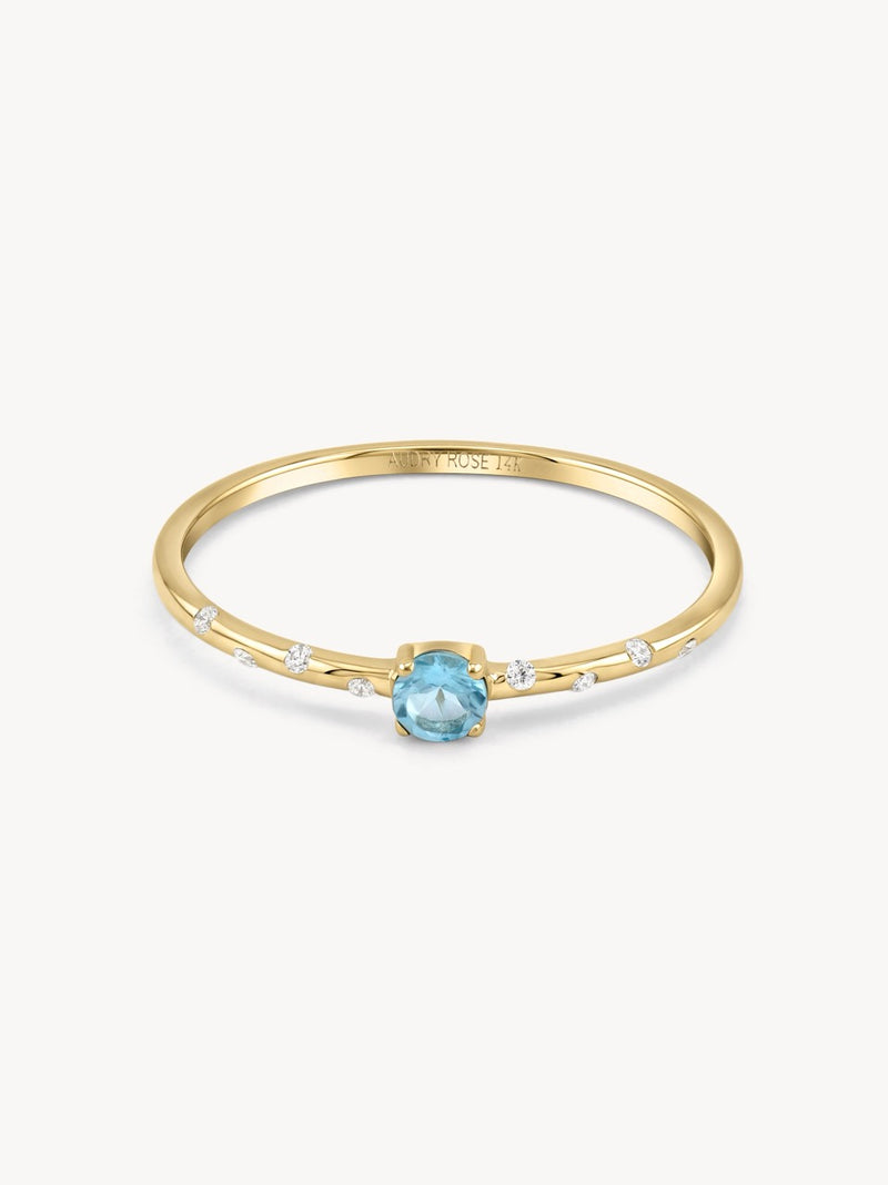 Starry Birthstone Ring