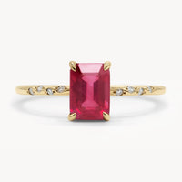 Large Starry Ruby Ring