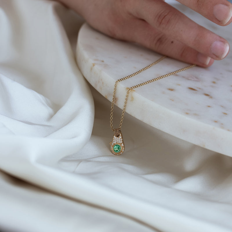 Birthstone Lock Necklace