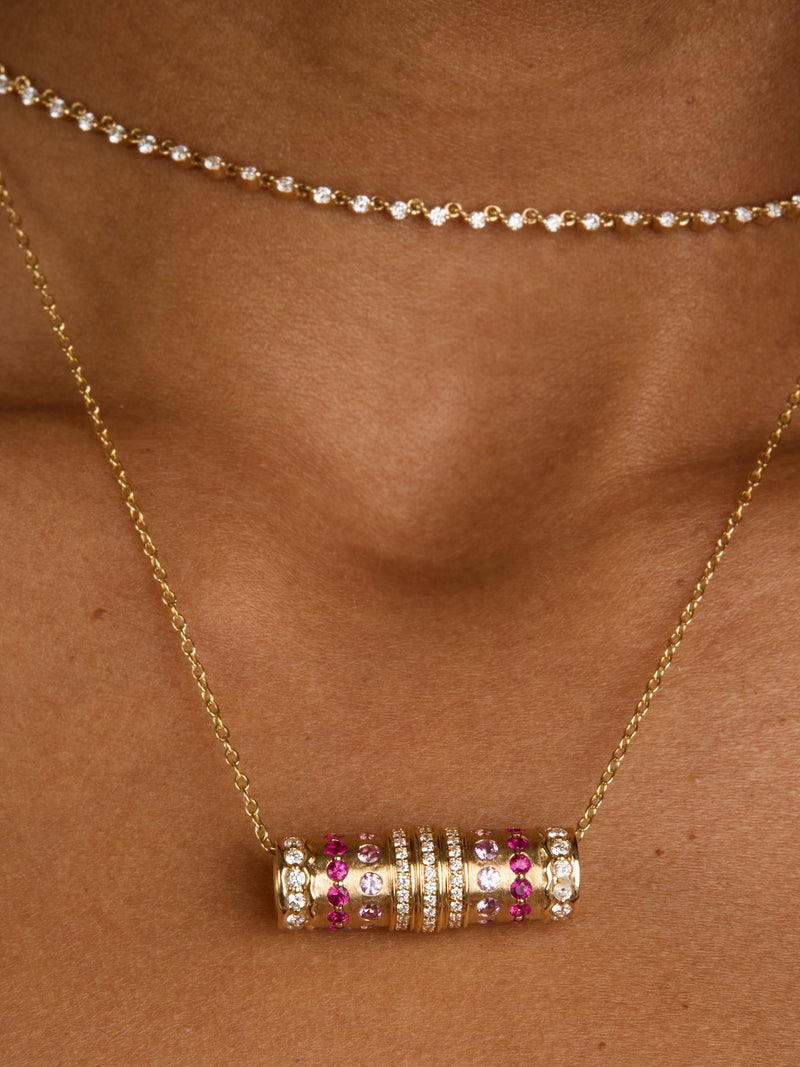 Tiered Barrel Necklace