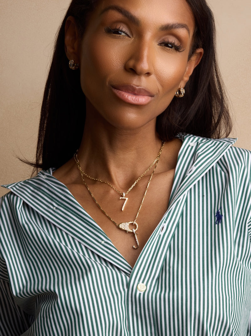 Diamond Initial Pendants