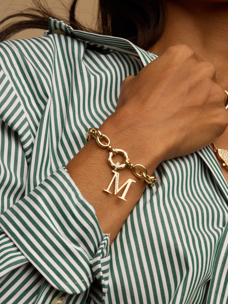 Diamond Initial Pendants