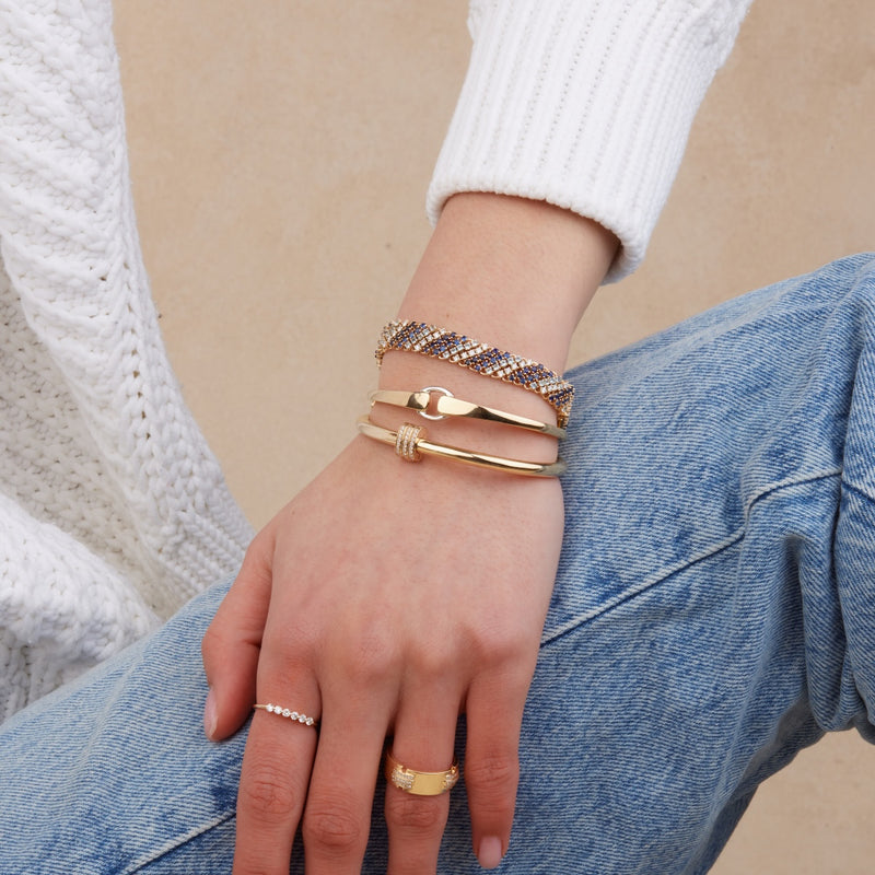 Two-Toned Buckle Bracelet