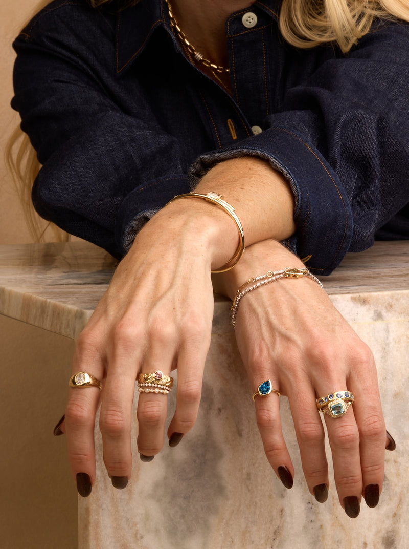 London Blue Topaz Dune Ring