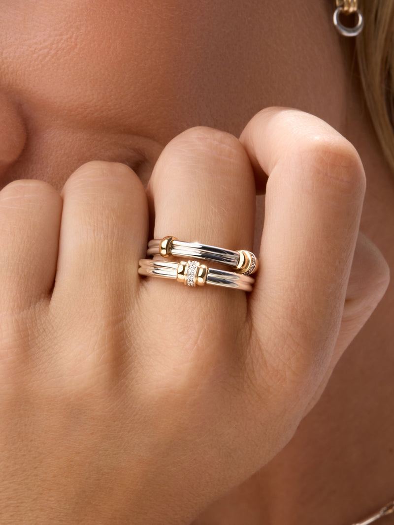 Single Golden Arc Ring