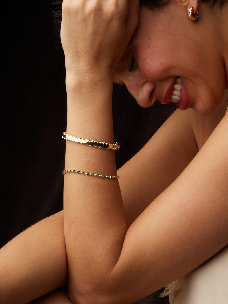 Wrapped in Green Tourmaline Bracelet