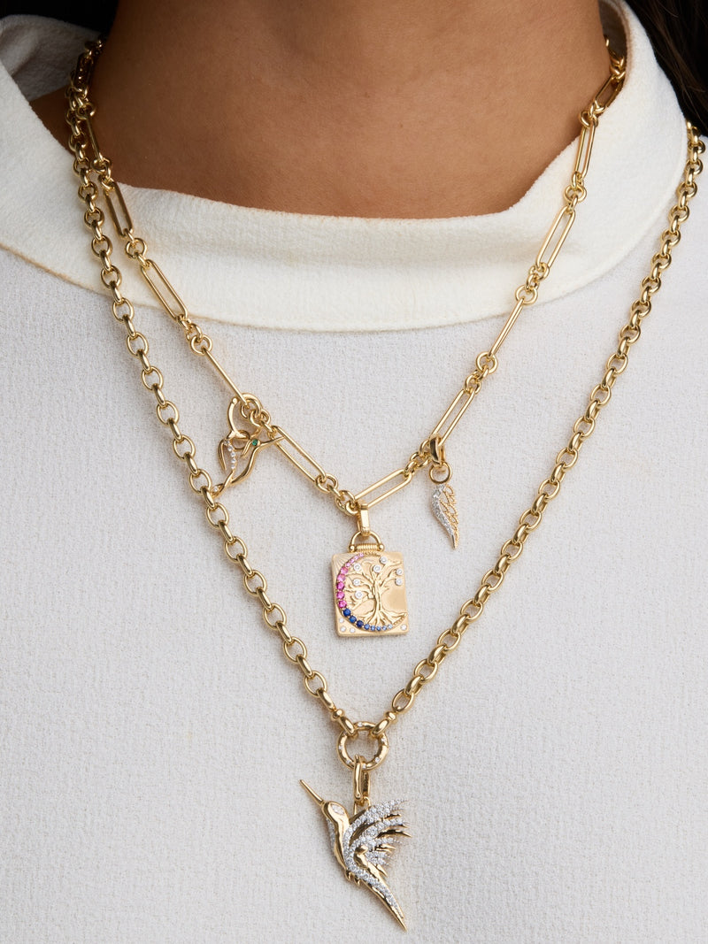 Alternating Paper Clip Chain