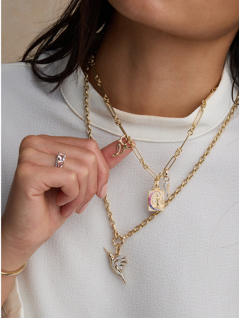 Alternating Paper Clip Chain