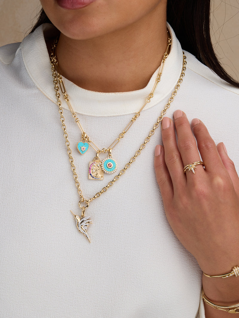 Mandala Turquoise Pendant