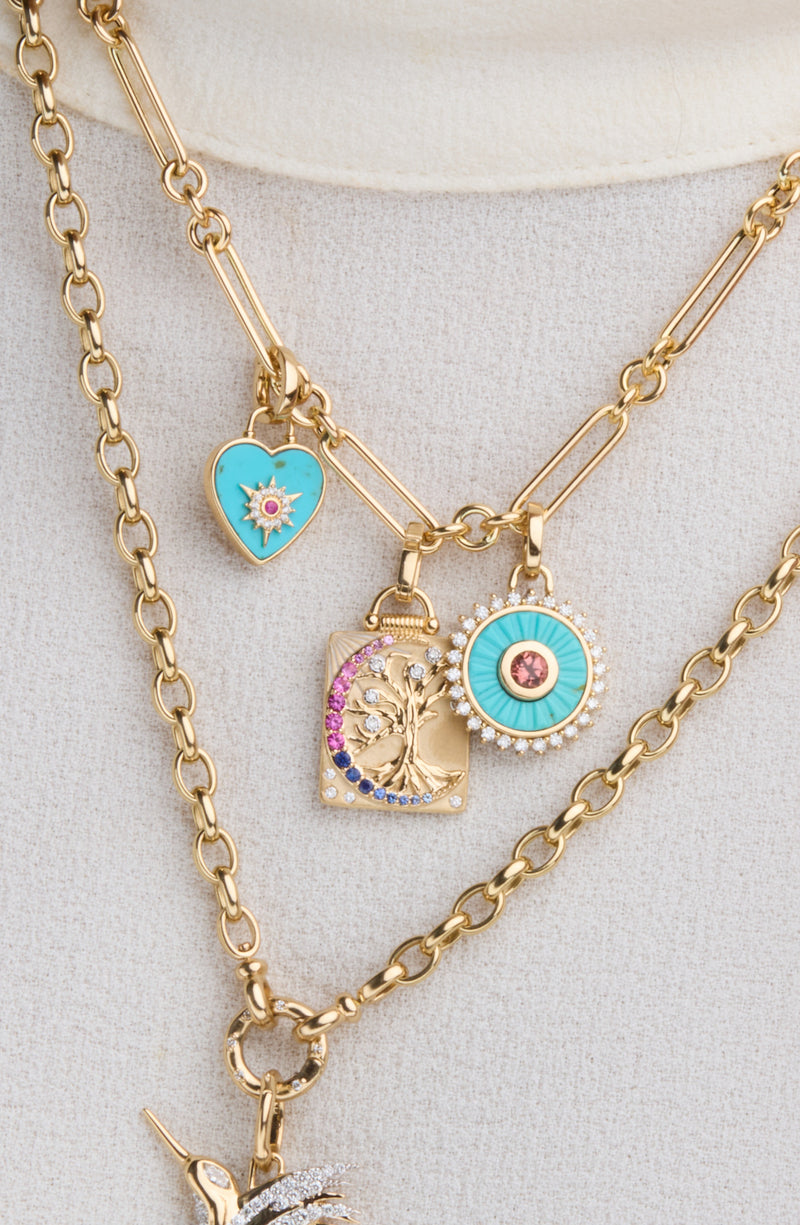 Mandala Turquoise Pendant