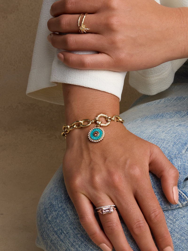 Mandala Turquoise Pendant