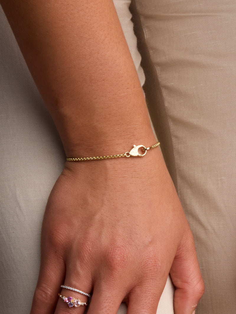 Box Chain Lock Bracelet