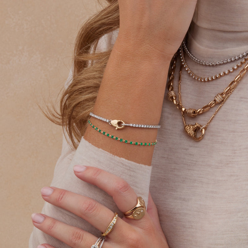 Wrapped in Emeralds Bracelet